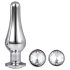 Gleaming Love - anaal top plug set - zilver (3-delig)