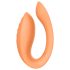 Glam - Oplaadbare duo-vibrator met afstandsbediening (oranje)