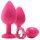 Flirts anale trainingsset - anale plugset (3 stuks) - roze