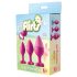 Flirts anale trainingsset - anale plugset (3 stuks) - roze