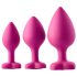Flirts anale trainingsset - anale plugset (3 stuks) - roze