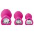 Flirts anale trainingsset - anale plugset (3 stuks) - roze
