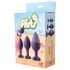 Flirts - anale training set - set van 3 buttplugs - siliconen paars