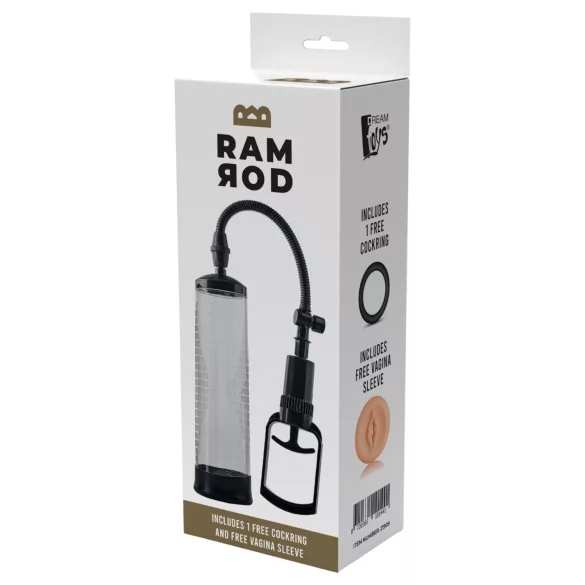 Dreamtoys - penispomp met trekkerontgrendeling (transparant)