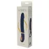 Goddess - verwarmde geribbelde vibrator (donkerblauw)