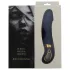Goddess - verwarmde geribbelde vibrator (donkerblauw)