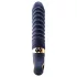 Goddess - verwarmde geribbelde vibrator (donkerblauw)