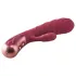 Dinky Jimmy K. Duo - vibrator met clitorisstimulator - oplaadbaar - rood