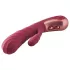 Dinky Jimmy K. Duo - vibrator met clitorisstimulator - oplaadbaar - rood