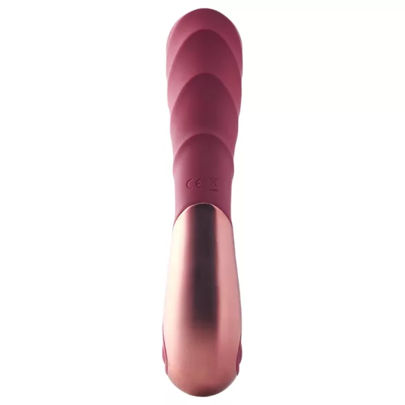 Dinky Jimmy K. Duo - vibrator met clitorisstimulator - oplaadbaar - rood