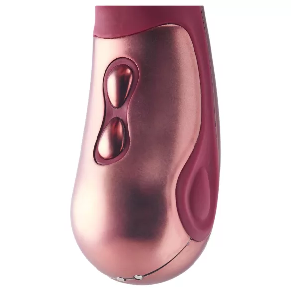 Dinky Jimmy K. Duo - vibrator met clitorisstimulator - oplaadbaar - rood