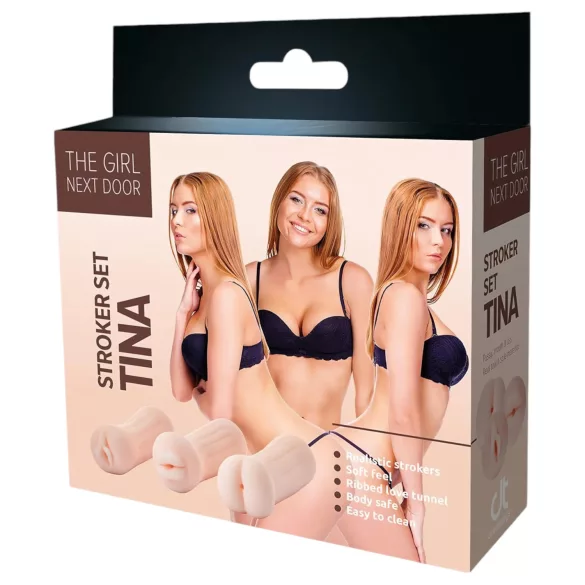 The Girl Next Door Tina - realistische masturbatorset - huidkleur