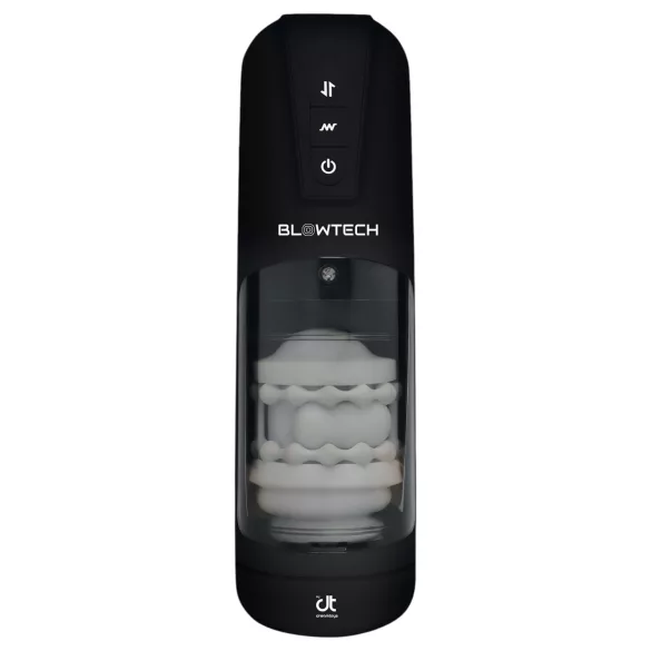 Dreamtoys Blowtech - vibrerende, op-en-neer bewegende masturbator (zwart)