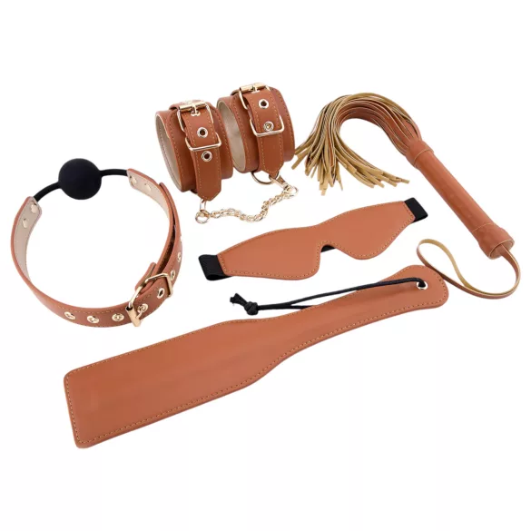 Blaze Elite - BDSM set - 5-delig - cognac