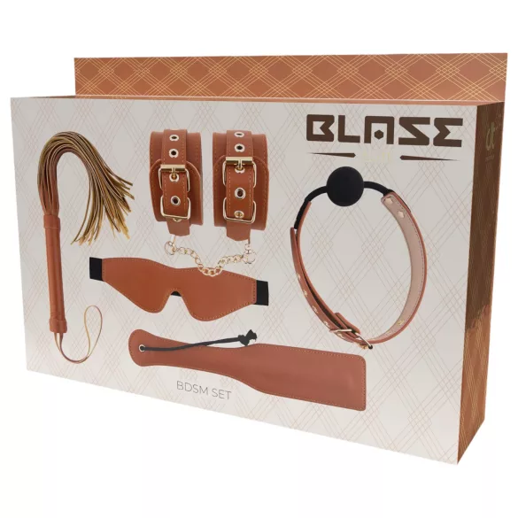 Blaze Elite - BDSM set - 5-delig - cognac