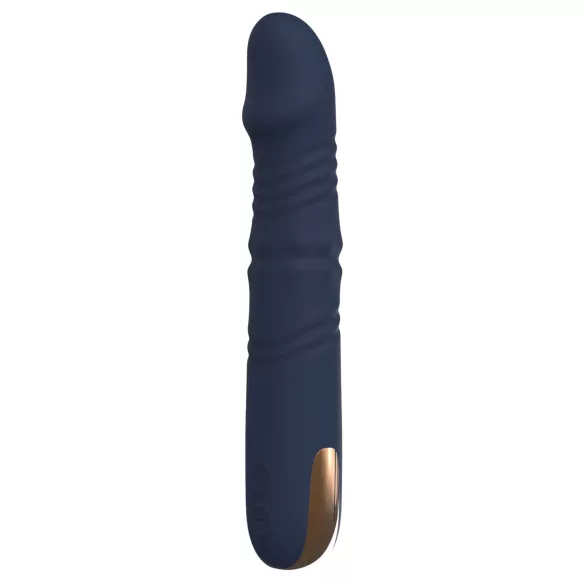 Goddess - duw‑ en roterende kralenvibrator (donkerblauw)