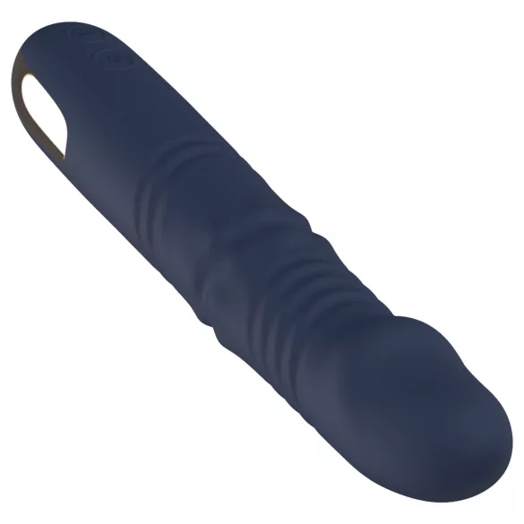 Goddess - duw‑ en roterende kralenvibrator (donkerblauw)