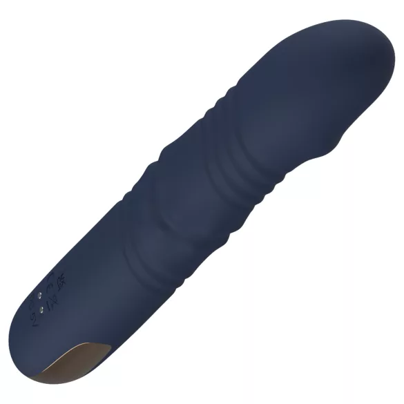 Goddess - duw‑ en roterende kralenvibrator (donkerblauw)