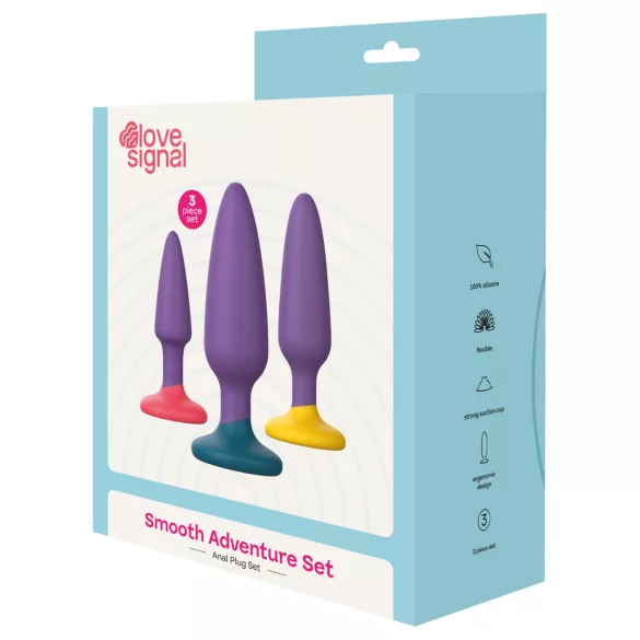 Dreamtoys Love Signal - anale butt plug set (paars)