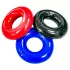 Kiotos Max-Stretch - rekbare penisringen set (zwart/rood/blauw)