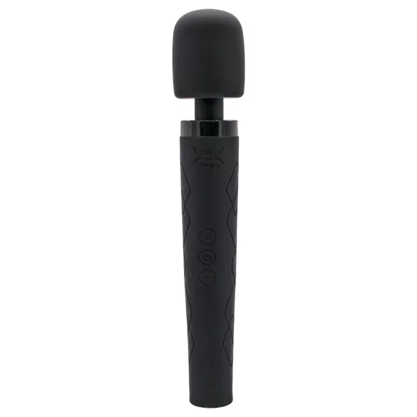 Pixey Deluxe Black Velvet - M wandvibrator (zwart)