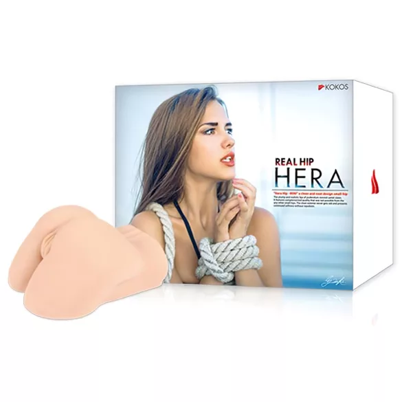 Kokos Hera - masturbator torso - realistisch vagina en anus - huidkleur