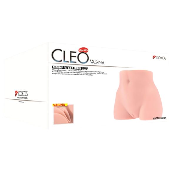 Kokos Cleo - realistische kunst vagina torso - huidkleurig