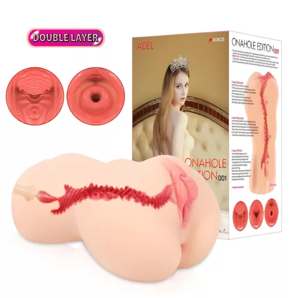 Kokos Onahole 001 XL - levensechte kunstvagina-masturbator (naturel)