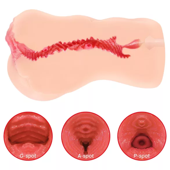 Kokos Onahole 001 XL - levensechte kunstvagina-masturbator (naturel)