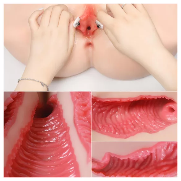 Kokos Vanilla 004 - realistische torso masturbator - huidkleur
