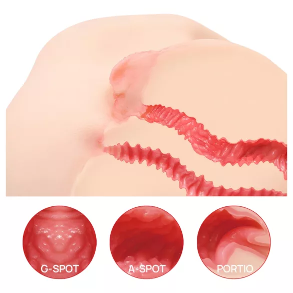 Kokos Vanilla 004 - realistische torso masturbator - huidkleur