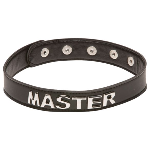 X-Play Master - BDSM halsband - verstelbaar - zwart
