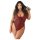 Allure - luipaardprint body (rood)