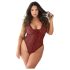 Allure - luipaardprint body (rood)