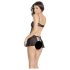 Coquette - Verleidelijke Politie Babydoll (zwart)
