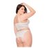 Coquette - kanten lingerie set - wit (XL)