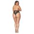 Dreamgirls - hoge taille kanten slip (zwart)