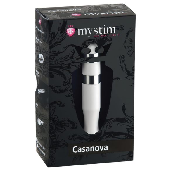 mystim Casanova - elektrostaaf dildo (wit)