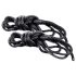 S&M - zijdezachte bondage touwenset - zwart (2-delig)