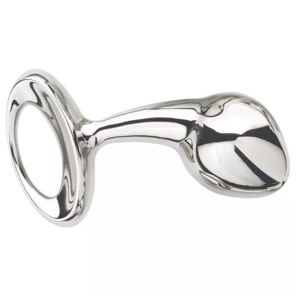 Njoy M - medium metalen buttplug (zilver)