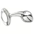 Njoy M - medium metalen buttplug (zilver)