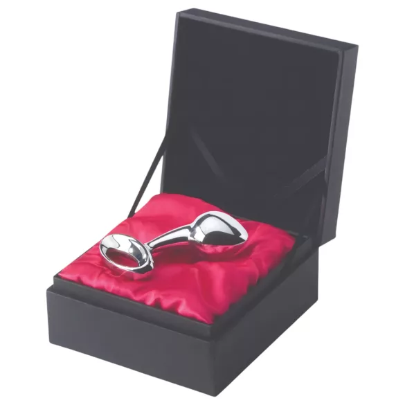 Njoy M - medium metalen buttplug (zilver)