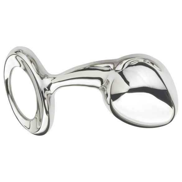 Njoy L - grote metalen buttplug (zilver)