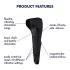 Satisfyer Men Wand - oplaadbare penistop vibrator - waterdicht - zwart