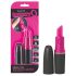 Screaming Lipstick - lipstick vibrator (zwart-roze)