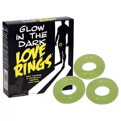 Love Rings - set gloed-in-het-donker penisringen (3 stuks)