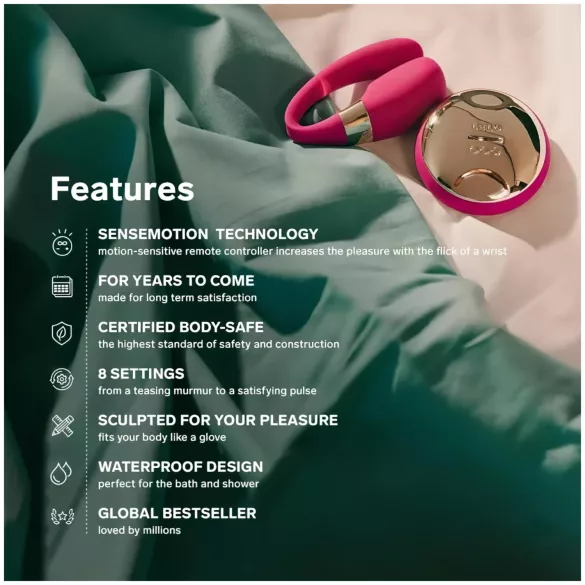 LELO Tiani 3 - koppel vibrator - siliconen - roze
