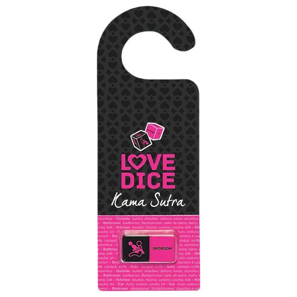 Seksdobbelset met deurhanger (zwart-roze)