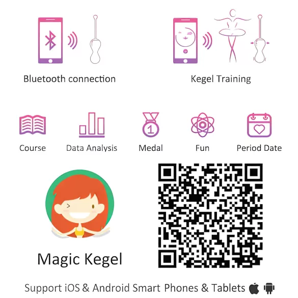 Magic Motion Kegel Master - App-gestuurde vibrerende geishabal (roze)