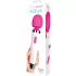Bodywand Aqua Wand - vibrator massager - waterdicht - wit/roze